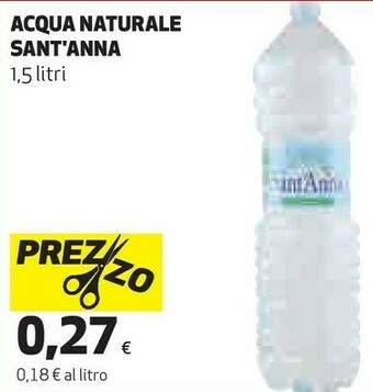 Ipercoop Acqua minerale naturale 1500 g(ml) offerta
