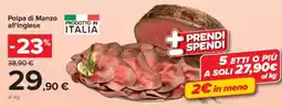 Carrefour Market Polpa di Manzo all’Inglese offerta