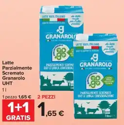 Carrefour Market Latte Parzialmente Scremato Granarolo UHT offerta
