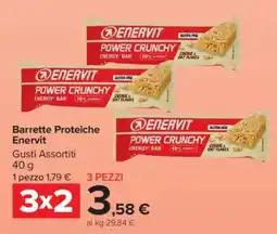 Carrefour Market Barrette Proteiche Enervit offerta