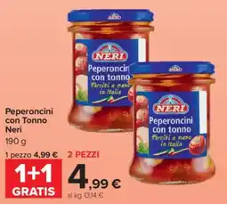 Carrefour Market Peperoncini con Tonno Neri offerta