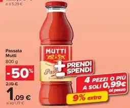Carrefour Market Passata Mutti offerta