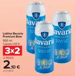 Carrefour Market Lattina Bavaria Premium Beer offerta