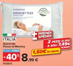 Carrefour Market Guanciale Memory Flex offerta