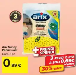 Carrefour Market Arix Sunny Panni Gialli offerta