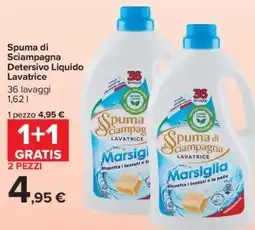Carrefour Market Spuma di Sciampagna Detersivo Liquido Lavatrice offerta