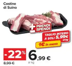Carrefour Market Costine di Suino offerta