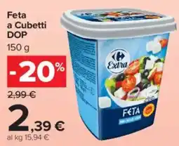 Carrefour Market Feta a Cubetti DOP offerta