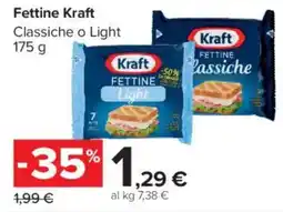 Carrefour Market Fettine Kraft Light offerta