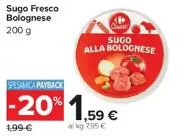 Carrefour Market Sugo Fresco Bolognese offerta