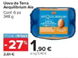 Carrefour Market Uova da Terra Aequilibrium Aia offerta