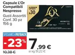 Carrefour Market Capsule L'Or Compatibili Nespresso offerta