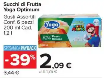 Carrefour Market Succhi di Frutta Yoga Optimum offerta