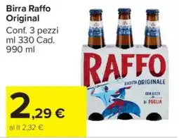 Carrefour Market Birra Raffo Original offerta