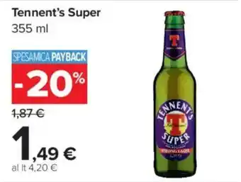 Carrefour Market Tennent's Super offerta