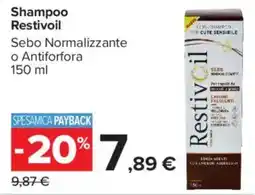 Carrefour Market Shampoo Restivioil Sebo Normalizzante offerta