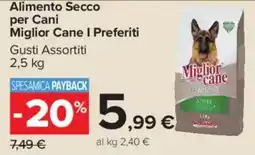 Carrefour Market Alimento Secco per Cani Miglior Cane I Preferiti offerta