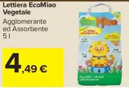 Carrefour Market Lettiera EcoMiao Vegetale offerta