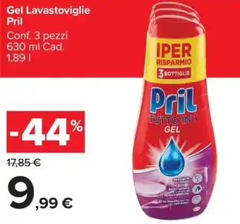 Carrefour Market Gel Lavastoviglie Pril offerta