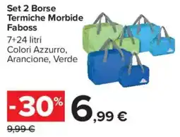 Carrefour Market Set 2 Borse Termiche Morbide Fabboss offerta