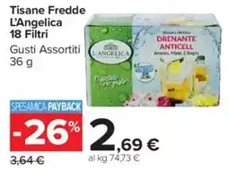 Carrefour Market Tisane Fredde L'Angelica offerta