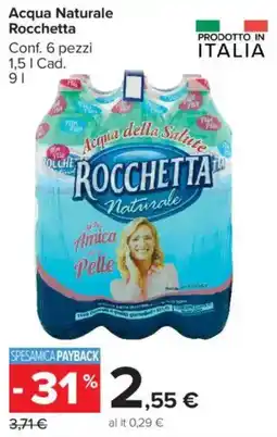 Carrefour Market Acqua Naturale Rocchetta offerta
