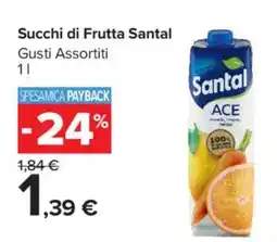 Carrefour Market Succhi di Frutta Santal offerta