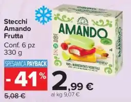 Carrefour Market Stecchi Amando Frutta offerta