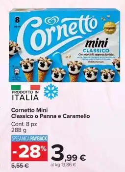 Carrefour Market Cornetto Mini Classico o Panna e Caramello offerta