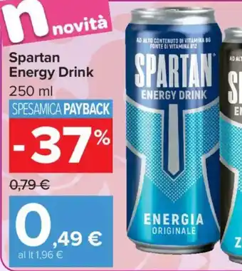 Carrefour Market Spartan Energy Drink offerta