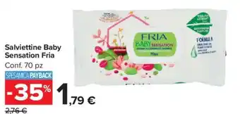 Carrefour Market Salviettine Baby Sensation Fria offerta