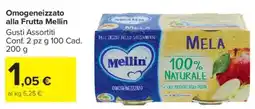 Carrefour Market Omogeneizzato alla Frutta Mellin offerta