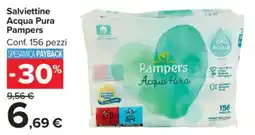 Carrefour Market Salviettine Acqua Pura Pampers offerta