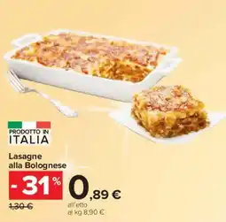 Carrefour Market Lasagne alla Bolognese offerta