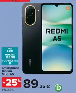 Carrefour Market Smartphone Xiaomi Redmi A5 offerta