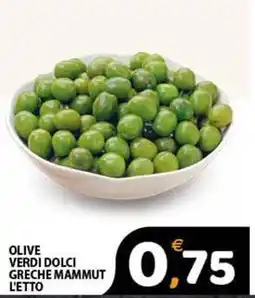 Premium Supermercati Olive verdi dolci greche mammut offerta