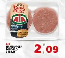 Premium Supermercati Aia hamburger di pollo offerta