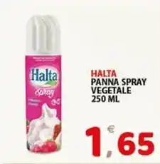 Premium Supermercati Halta panna spray vegetale offerta
