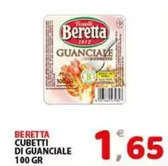 Premium Supermercati Beretta cubetti di guanciale offerta