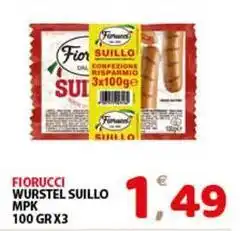 Premium Supermercati Fiorucci wurstel suillo mpk offerta