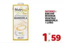 Premium Supermercati Nutrimy+ bar uht bevanda vegetale mandorla offerta