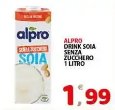 Premium Supermercati Alpro drink soia senza zucchero offerta