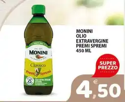 Premium Supermercati Monini olio extravergine premi spremi offerta