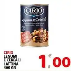 Premium Supermercati Cirio legumi e cereali lattina offerta