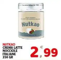 Premium Supermercati Nutkao crema latte nocciole italiane offerta