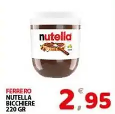 Premium Supermercati Ferrero nutella bicchiere offerta