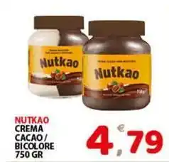 Premium Supermercati Nutkao crema cacao/ bicolore offerta