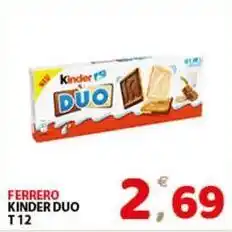 Premium Supermercati Ferrero kinder duo T12 offerta