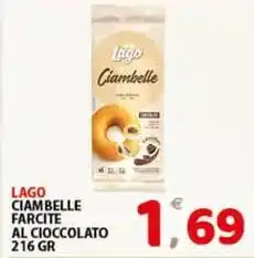 Premium Supermercati Lago ciambelle farcite al cioccolato offerta