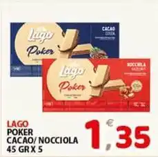 Premium Supermercati Lago poker cacao/nocciola offerta